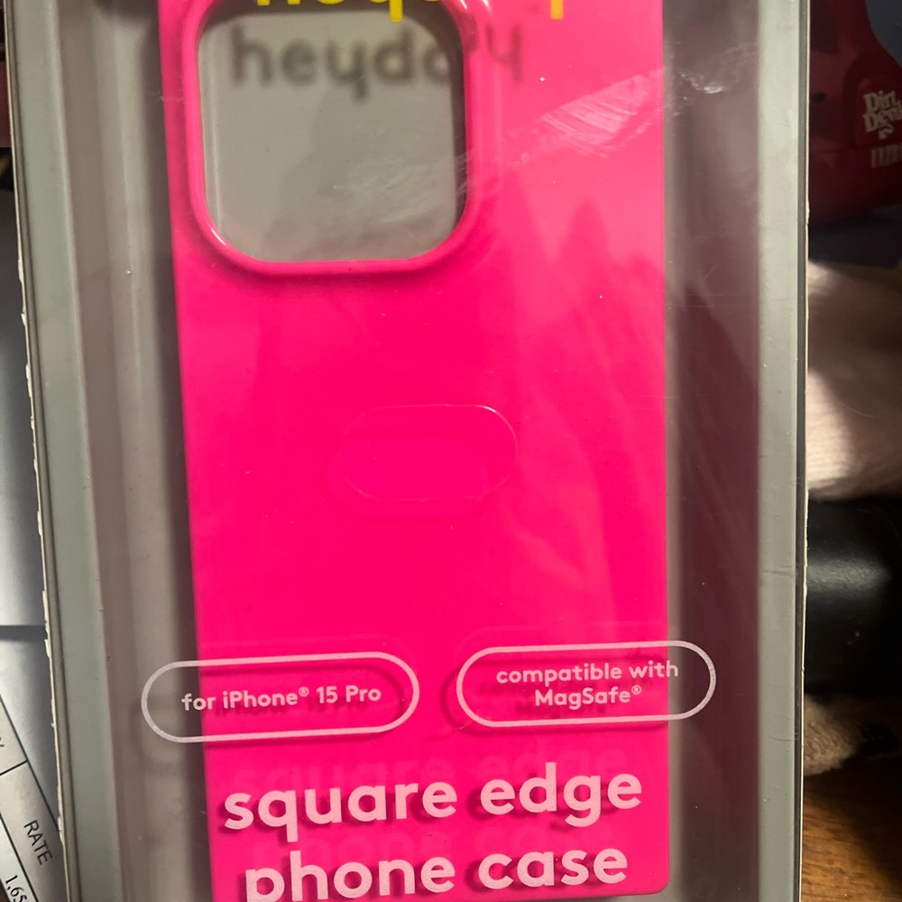 New heyday iPhone 15 pro hot pink Hard case